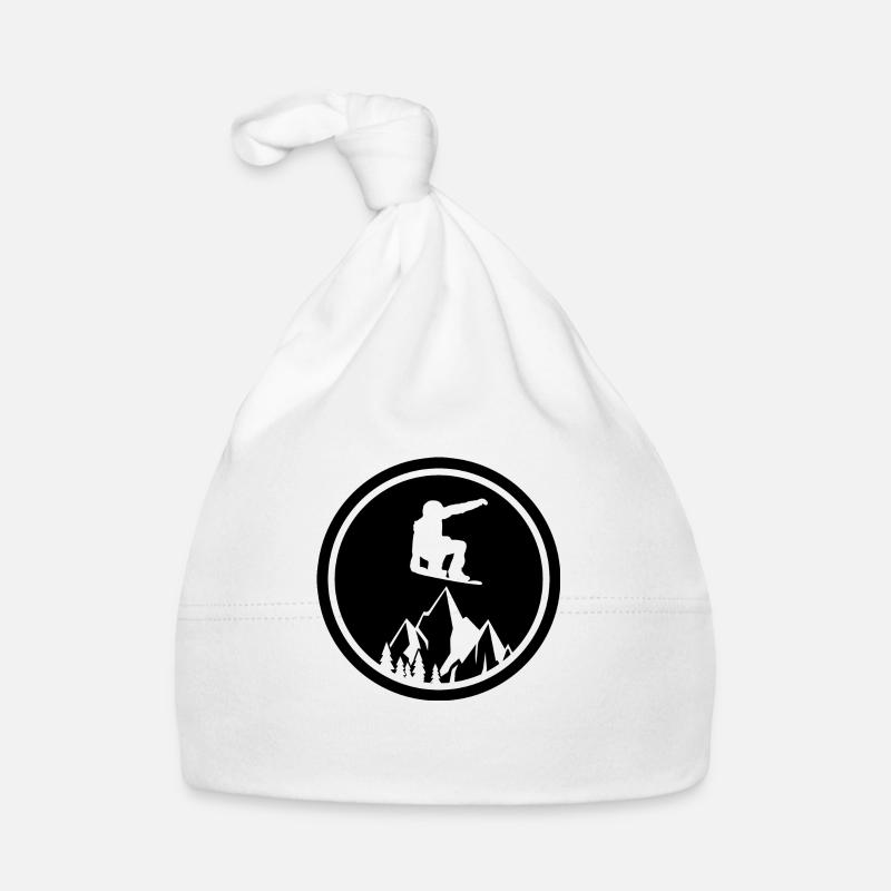 Snowboard Snowboarder Bonnet bio Bébé