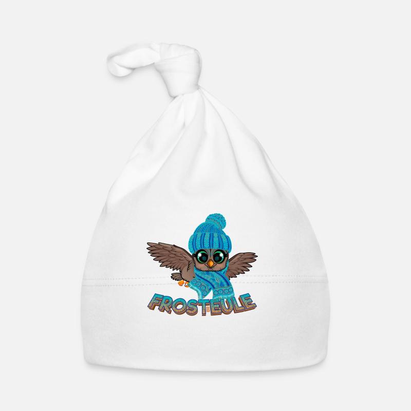 Frosteule Eule Frostbeule Herbst Winter Baby Bio-Mütze