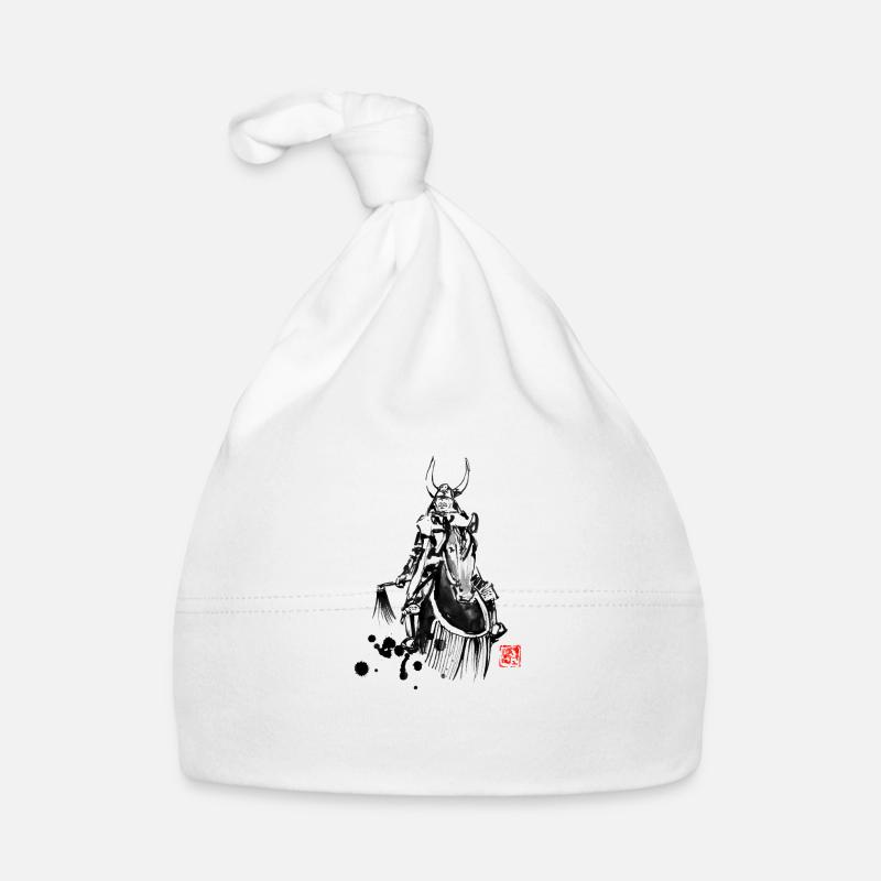 shogun riding - Bonnet bio Bébé - blanc