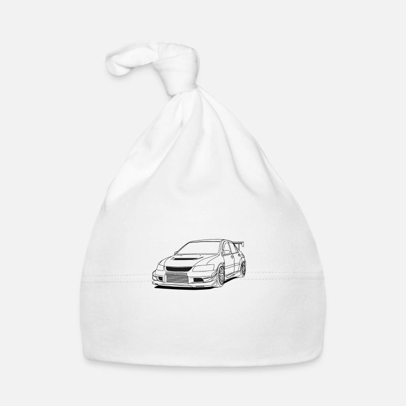 Lancer white - Baby Bio-Mütze - Weiß