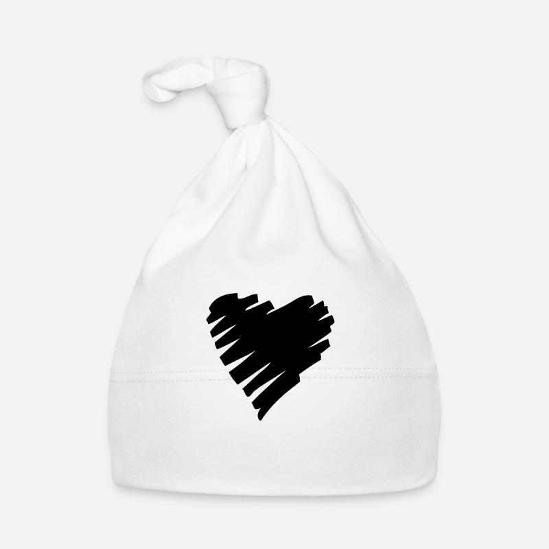 Heartbroken - Baby Bio-Mütze - Weiß