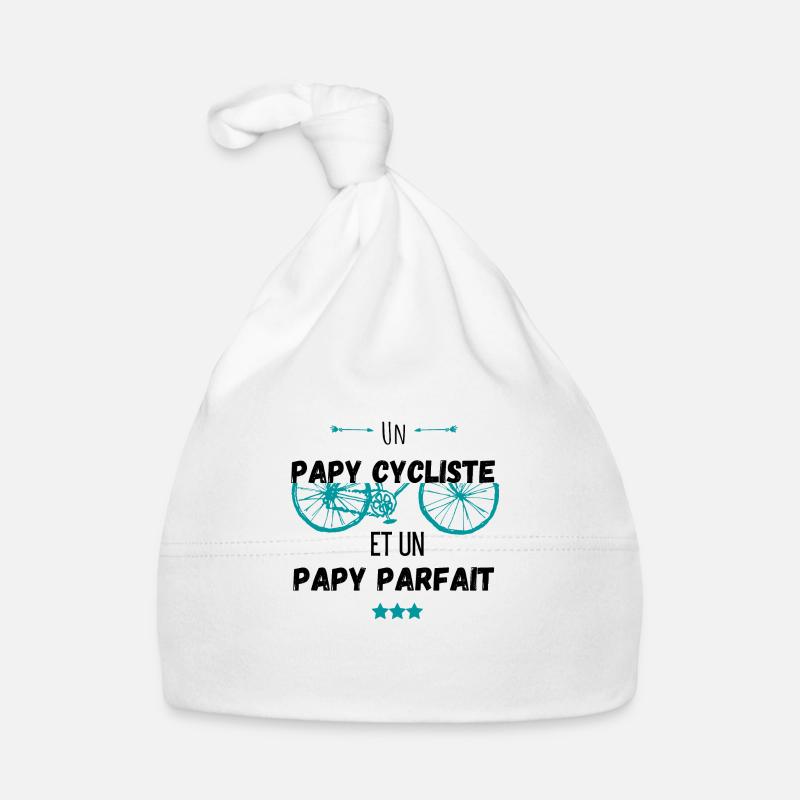 Papy cycliste papy parfait-cadeau Bonnet bio Bébé