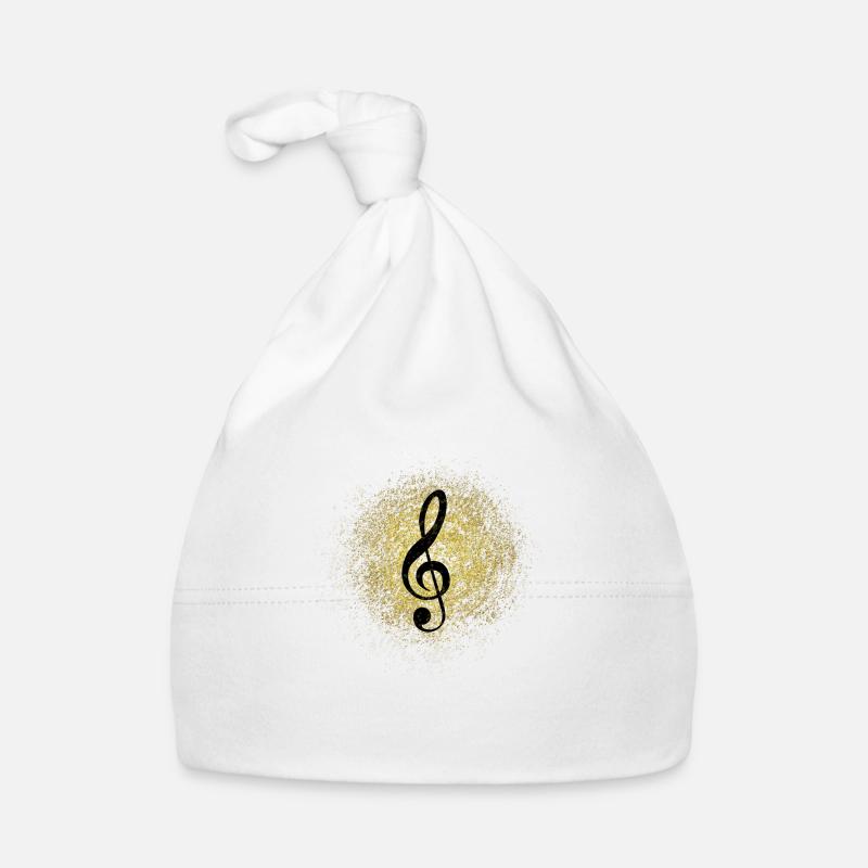 Violinschlüssel Baby Bio-Mütze