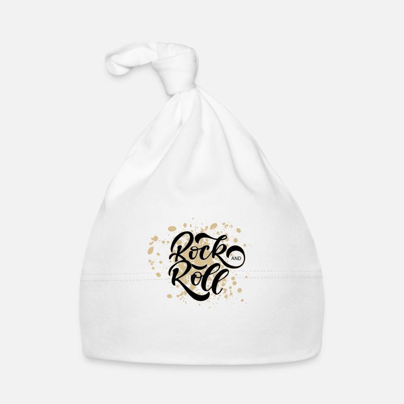 Rock and roll - Bonnet bio Bébé - blanc