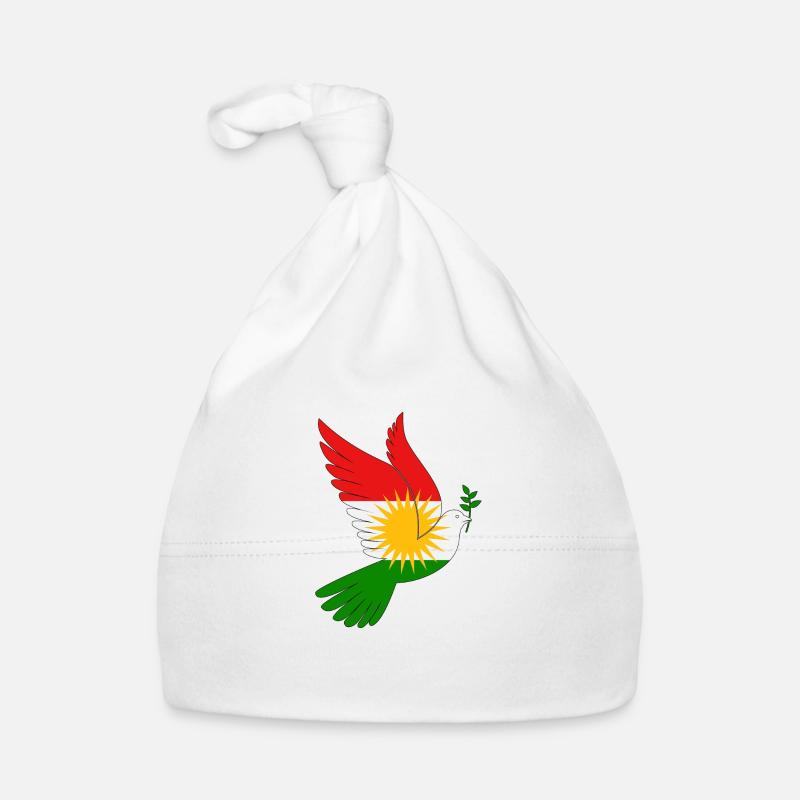 Taube Kurdistan Peace Baby Bio-Mütze
