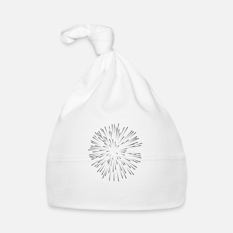 Stars Explosion Space Fireworks Organic Baby Cap