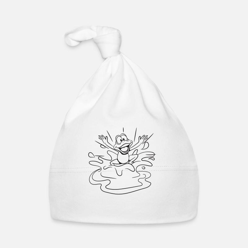 Frosch Wasser Teich Baby Bio-Mütze
