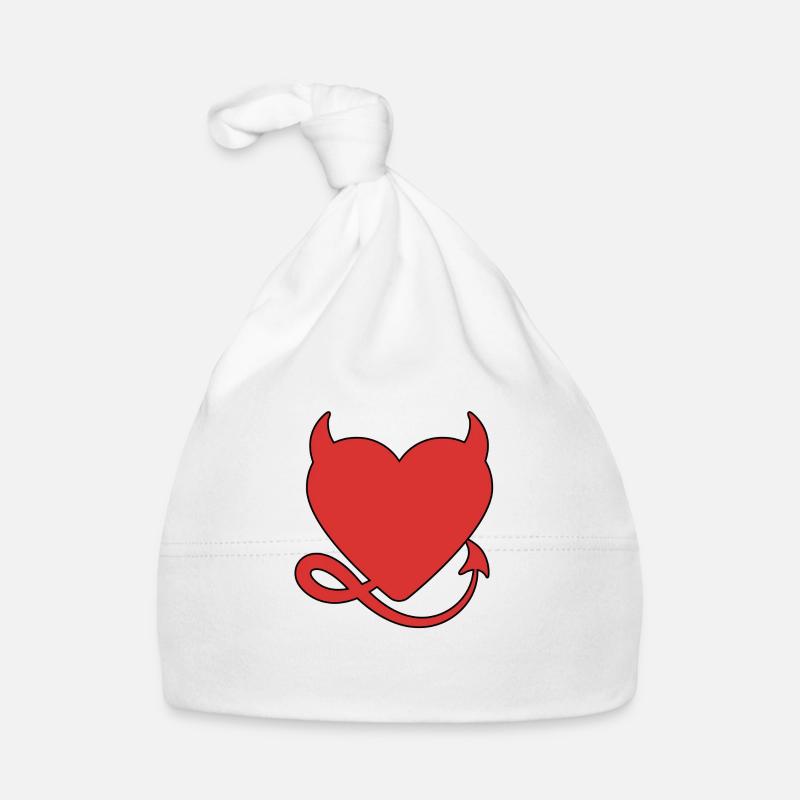 Heart, Devil Organic Baby Cap