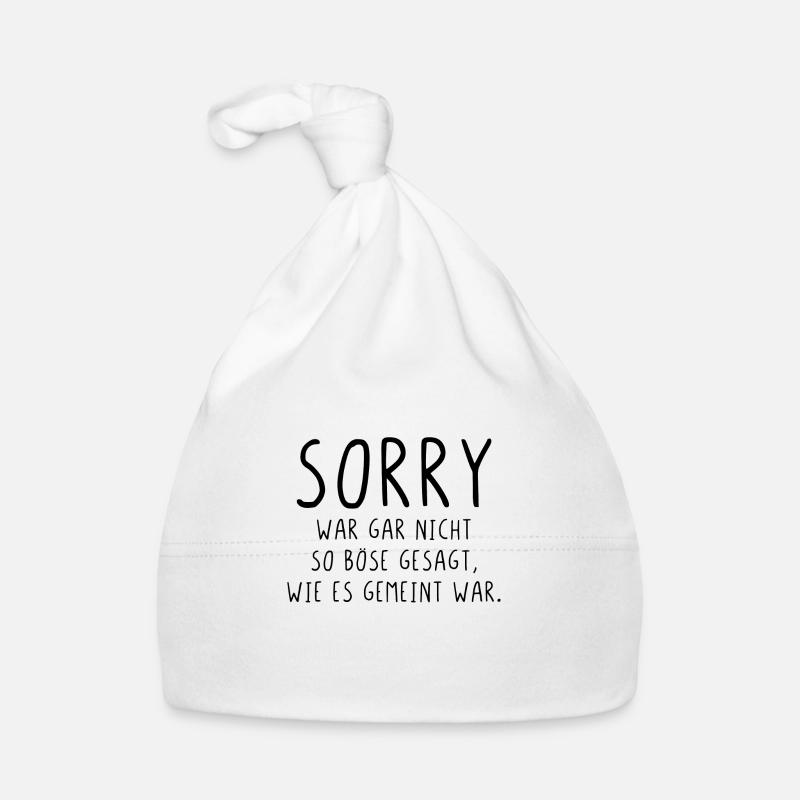 Sorry war nicht so böse gesagt wie es gemeint war Baby Bio-Mütze