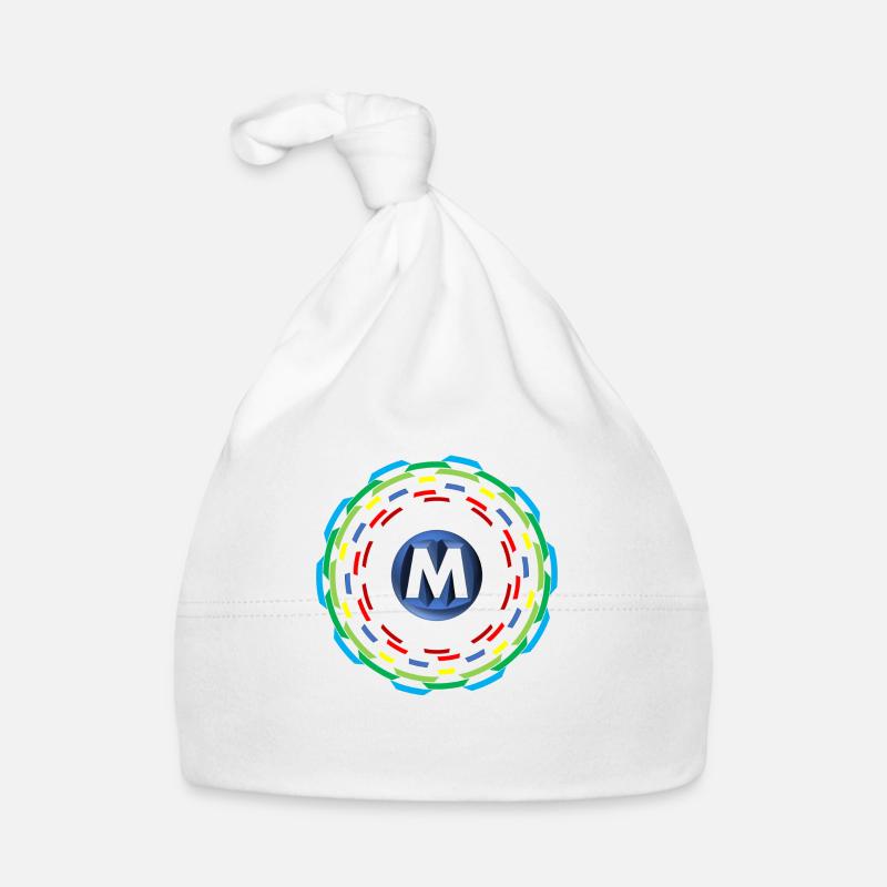 Cercles M - Bonnet bio Bébé - blanc