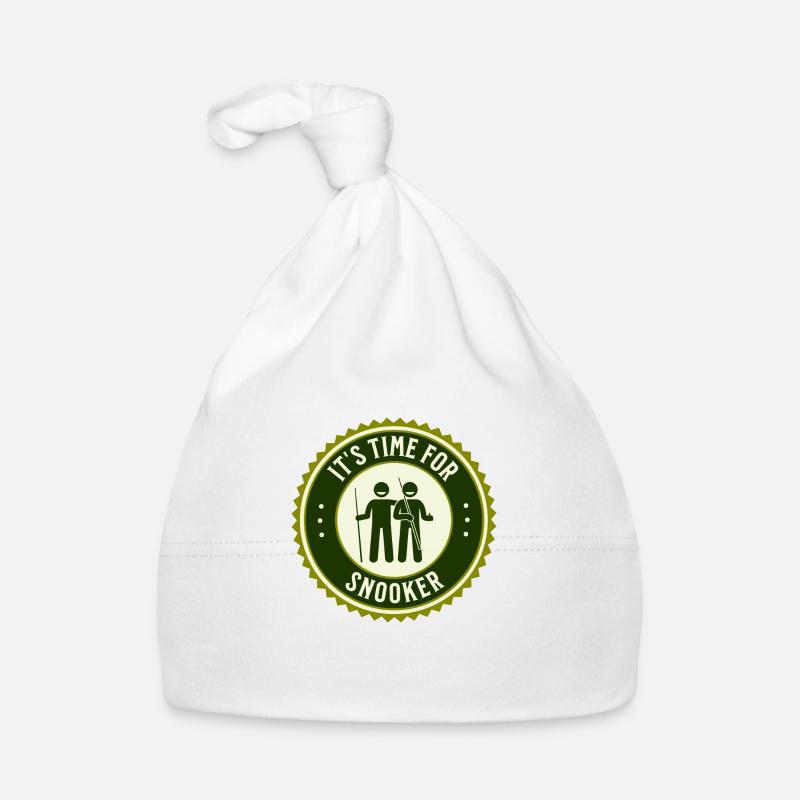 It's Time For Snooker Organic Baby Cap