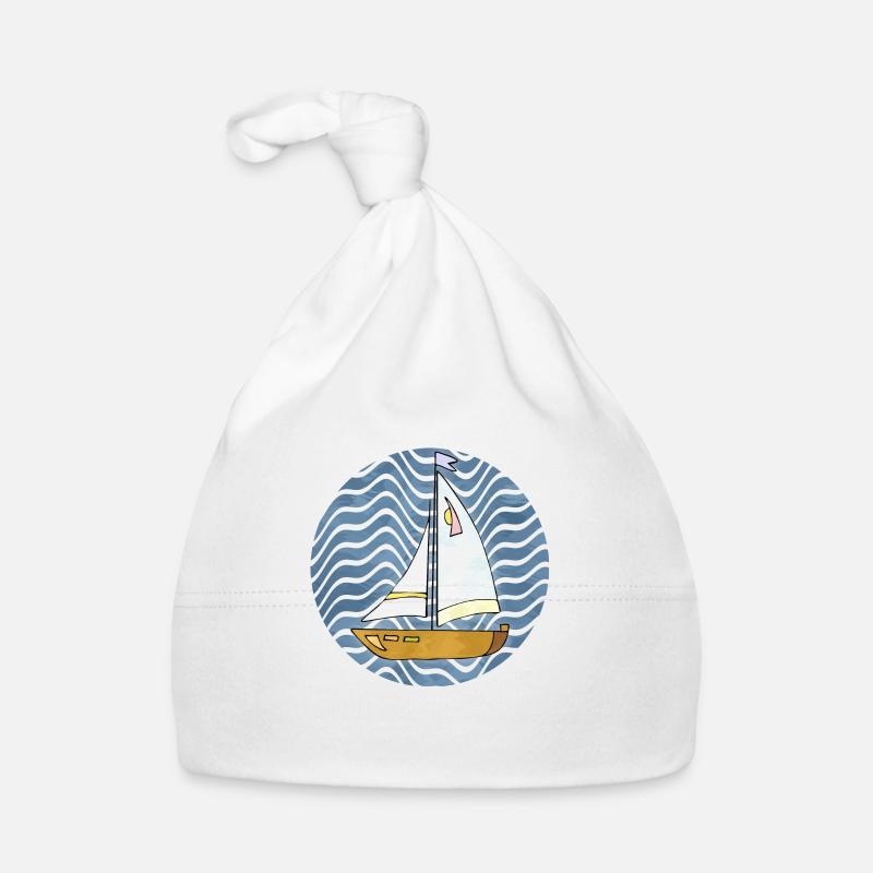Sailboat Organic Baby Cap