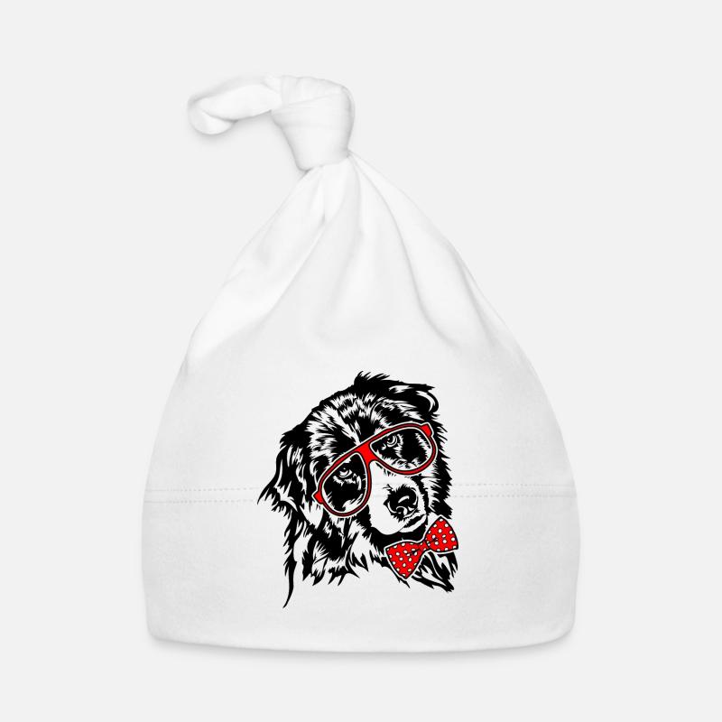 AUSTRALIAN SHEPHERD Brille Hunde Hund Aussie Baby Bio-Mütze