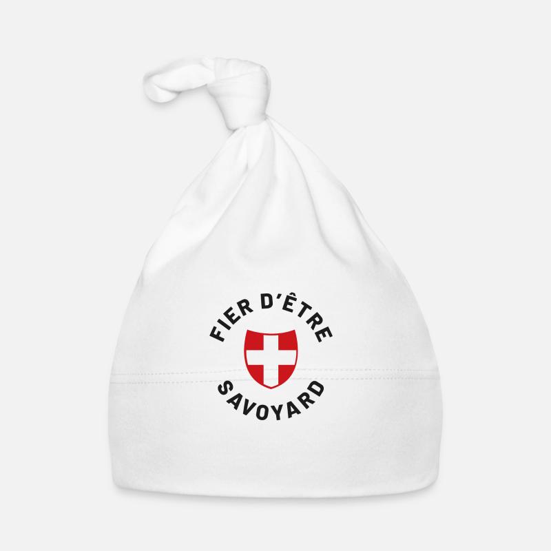 Fier d'être savoyard - Bonnet bio Bébé - blanc