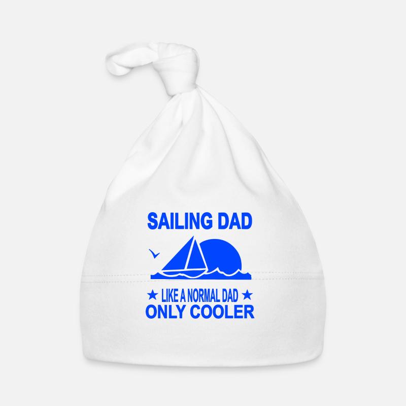 Sail - Organic Baby Cap - white