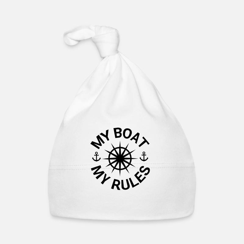 Boot - Baby Bio-Mütze - Weiß