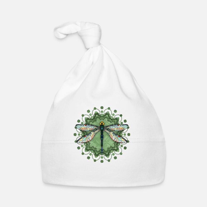 Libellule - Bonnet bio Bébé - blanc