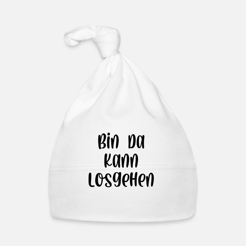 Bin da kann losgehen Baby Bio-Mütze