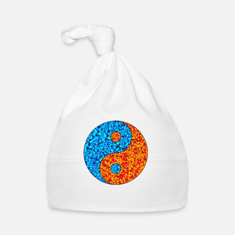 yinandyangblueandread Baby Bio-Mütze