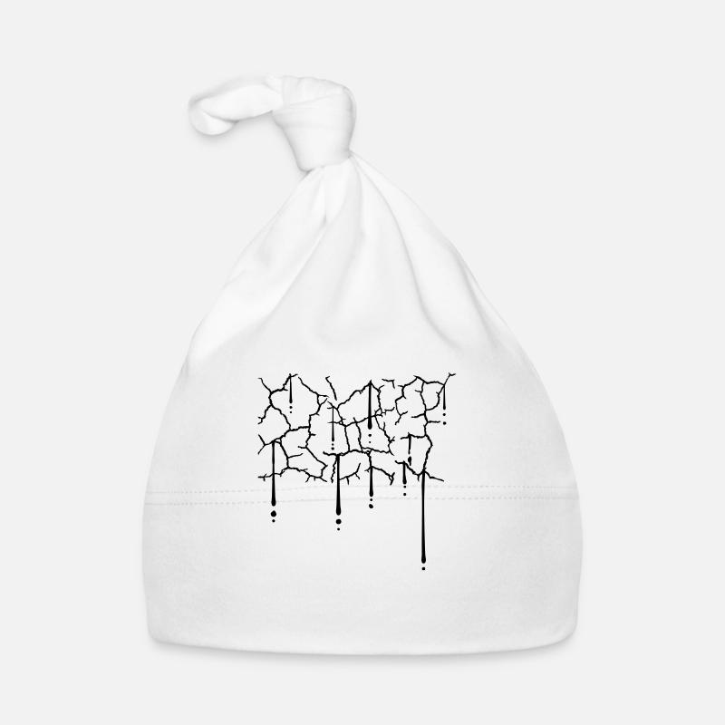 Tropfen Risse Muster Textur Baby Bio-Mütze