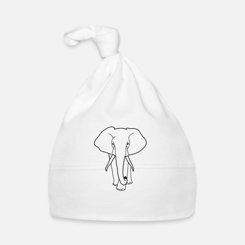 Éléphant Bonnet bio Bébé