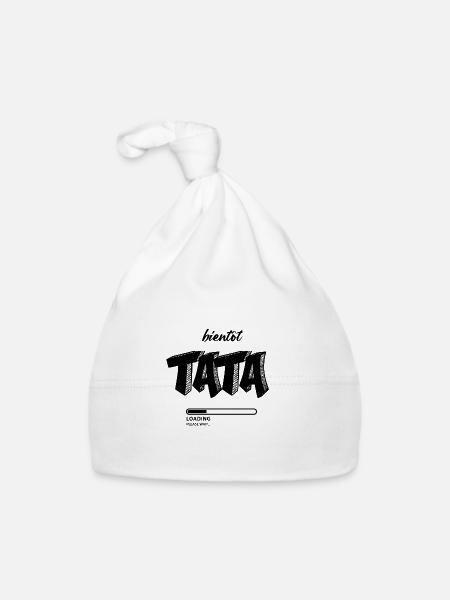 Future tata - Bonnet bio Bébé - blanc - Devant