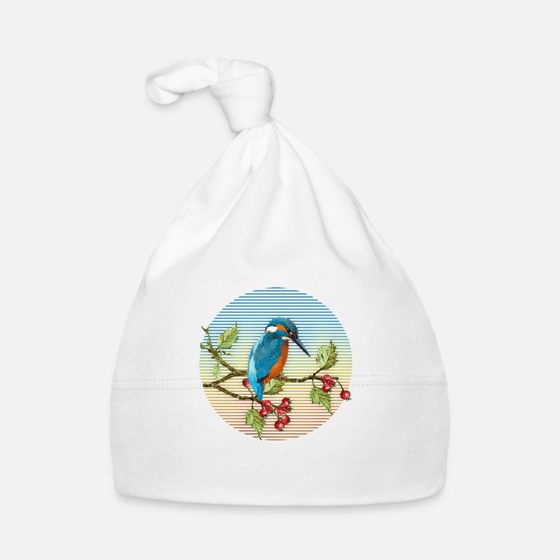 Oiseau coloré Bonnet bio Bébé