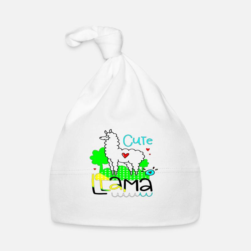mignon lama pensées positives heureux Bonnet bio Bébé