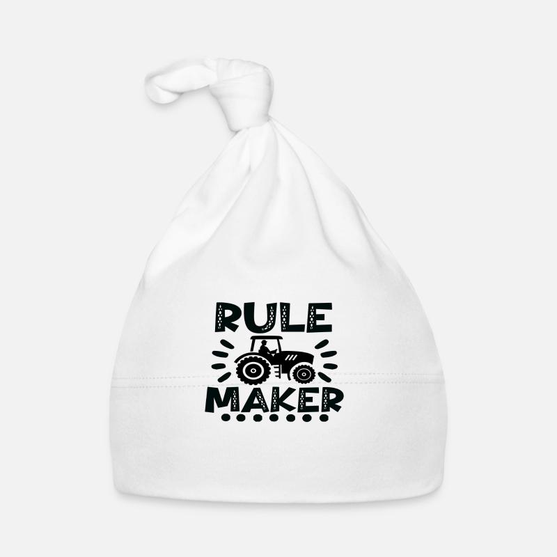 Rule Maker Tractor Farmer Farm Organic Baby Cap