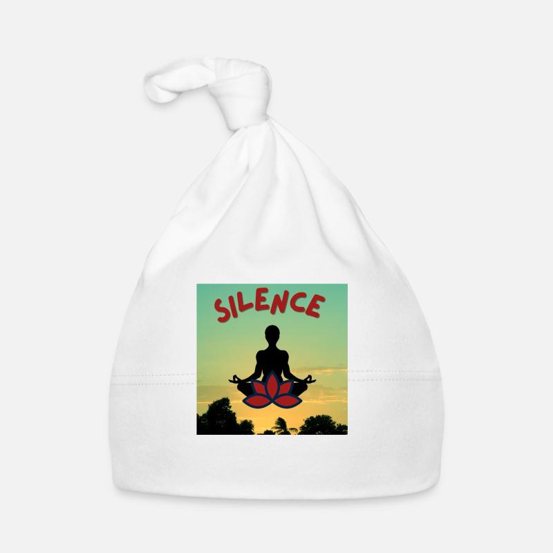 silence meditation Organic Baby Cap
