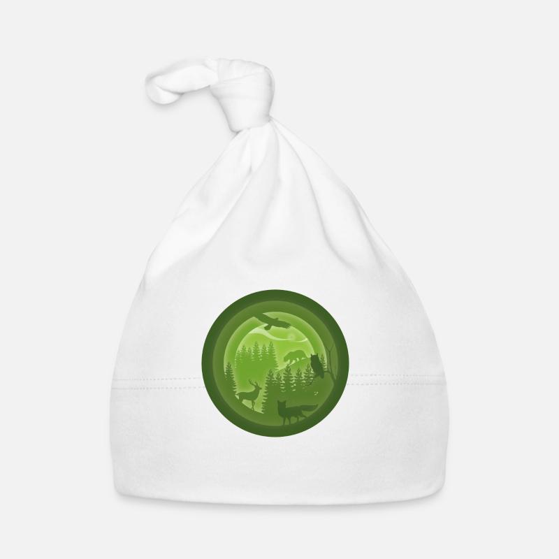 Forest circle Organic Baby Cap