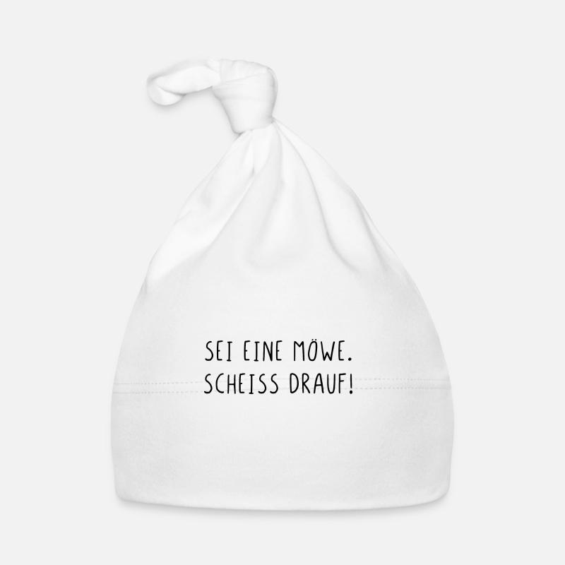 Sei eine Möwe scheiss drauf Baby Bio-Mütze