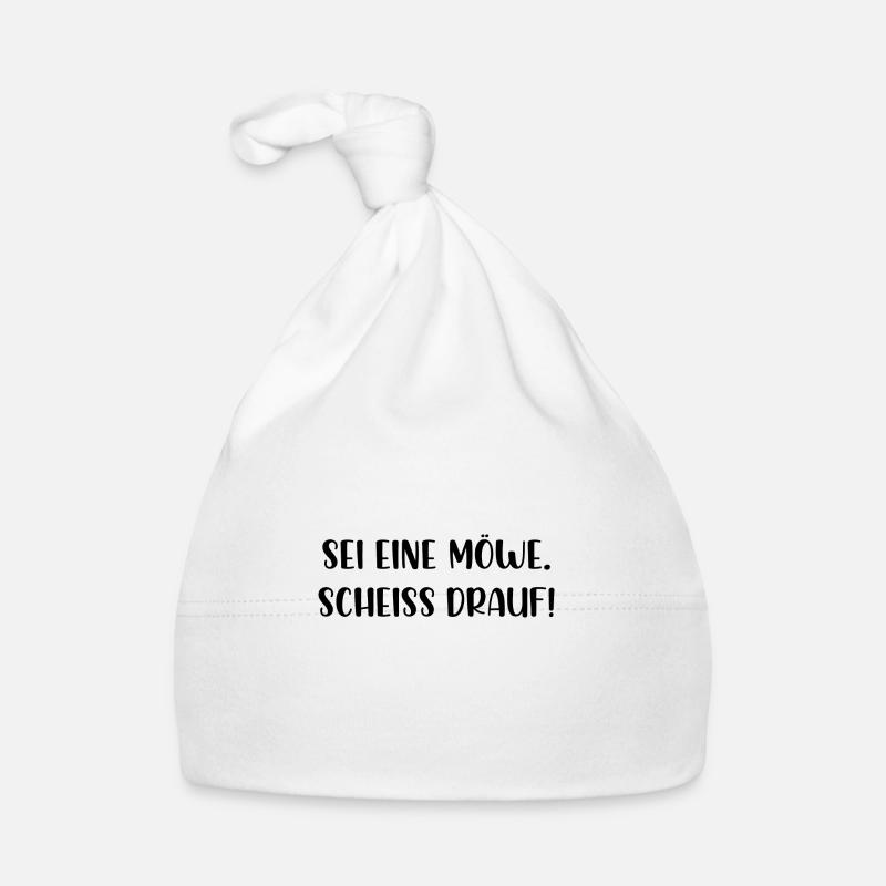 Sei eine Möwe scheiss drauf Baby Bio-Mütze