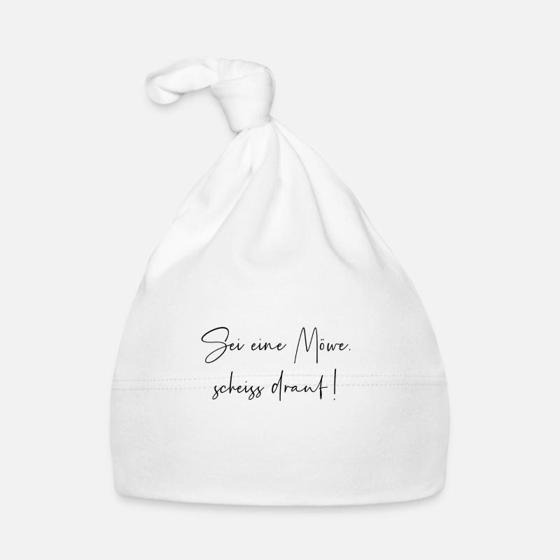 Sei eine Möwe scheiss drauf Baby Bio-Mütze