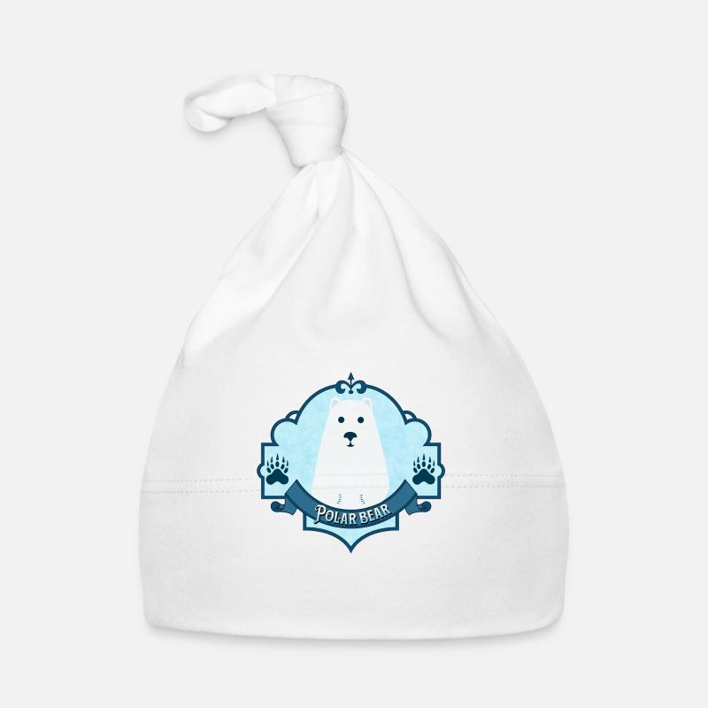 Polar bear Organic Baby Cap