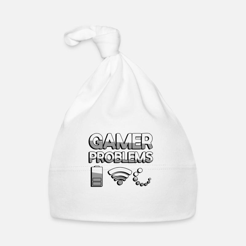 GAMER PROBLEMS - Gaming - Baby Bio-Mütze - Weiß