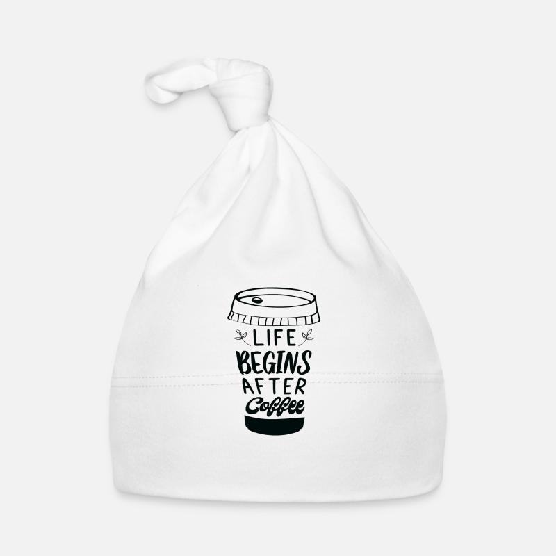 La vie commence après le café Bonnet bio Bébé