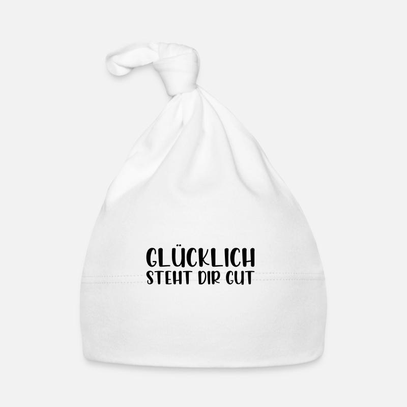 Glücklich steht dir gut Baby Bio-Mütze