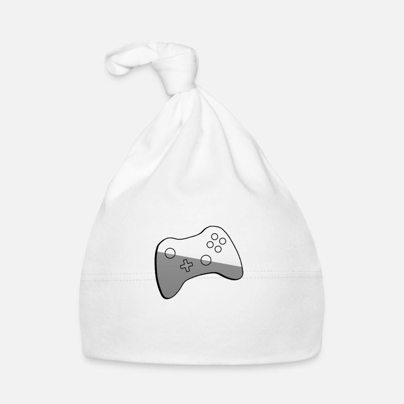 Controller - Illustration - Baby Bio-Mütze - Weiß
