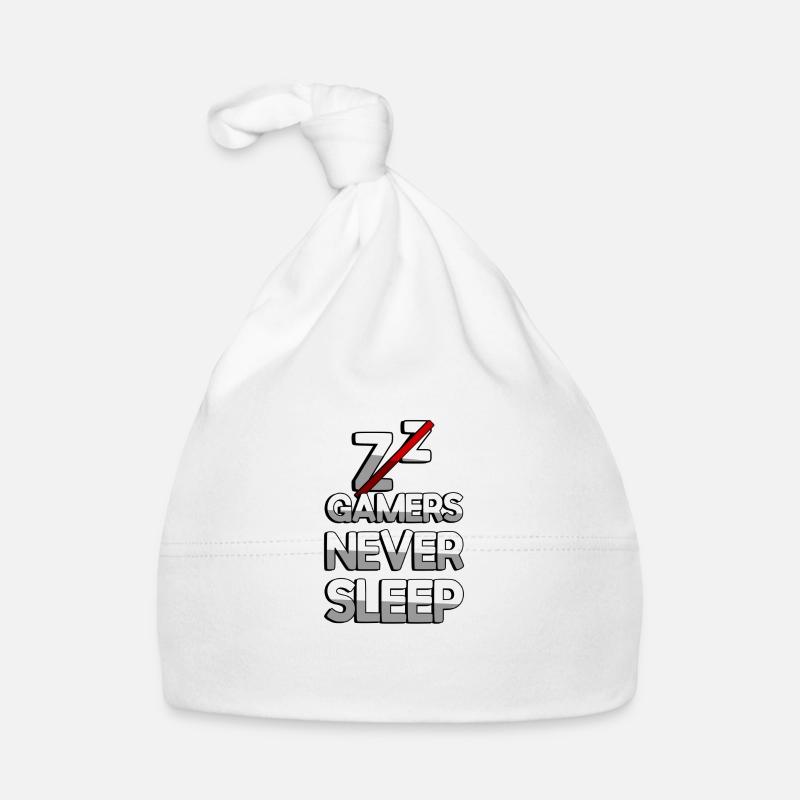 GAMERS NEVER SLEEP - Gaming Organic Baby Cap