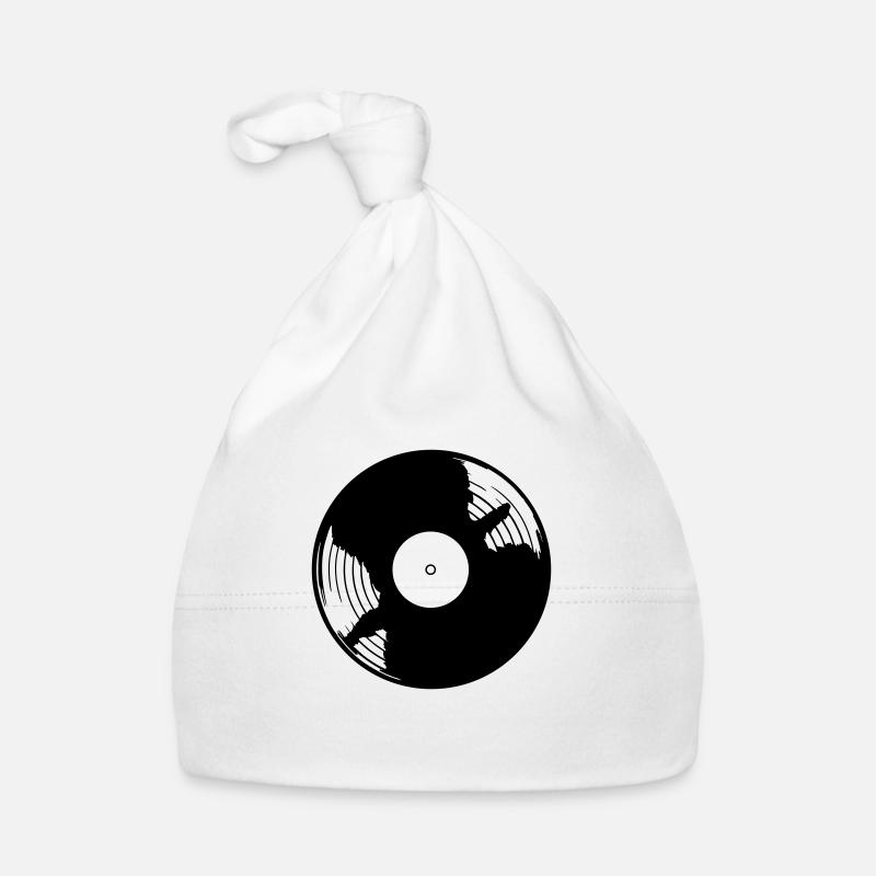 Vinyl Music Design Organic Baby Cap