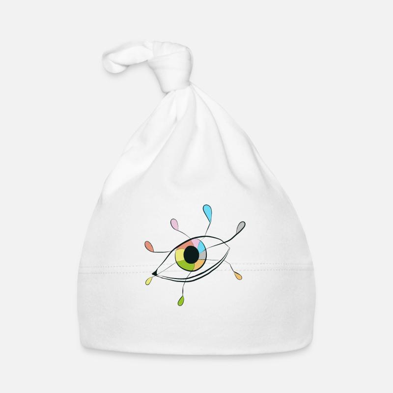ICÔNE DE LA FOLIE - Bonnet bio Bébé - blanc