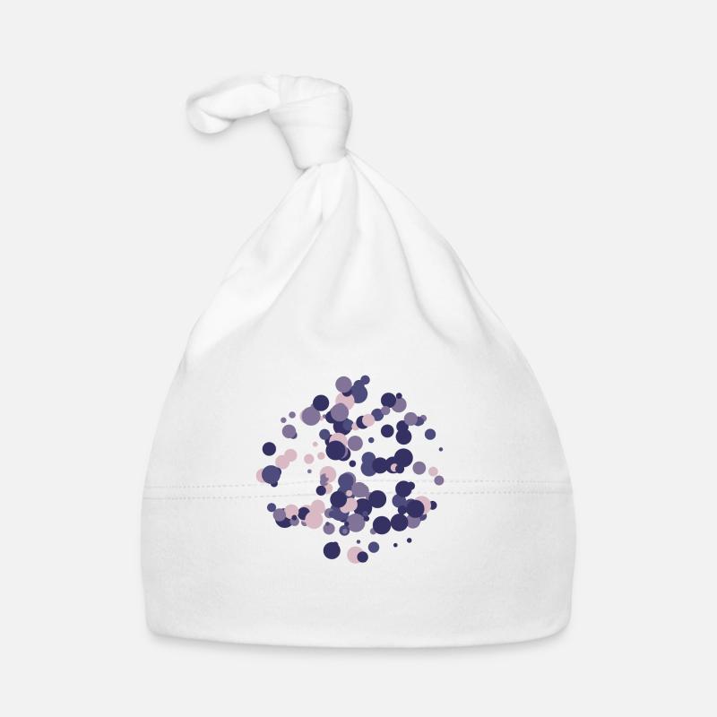 Abstract circles pattern Organic Baby Cap