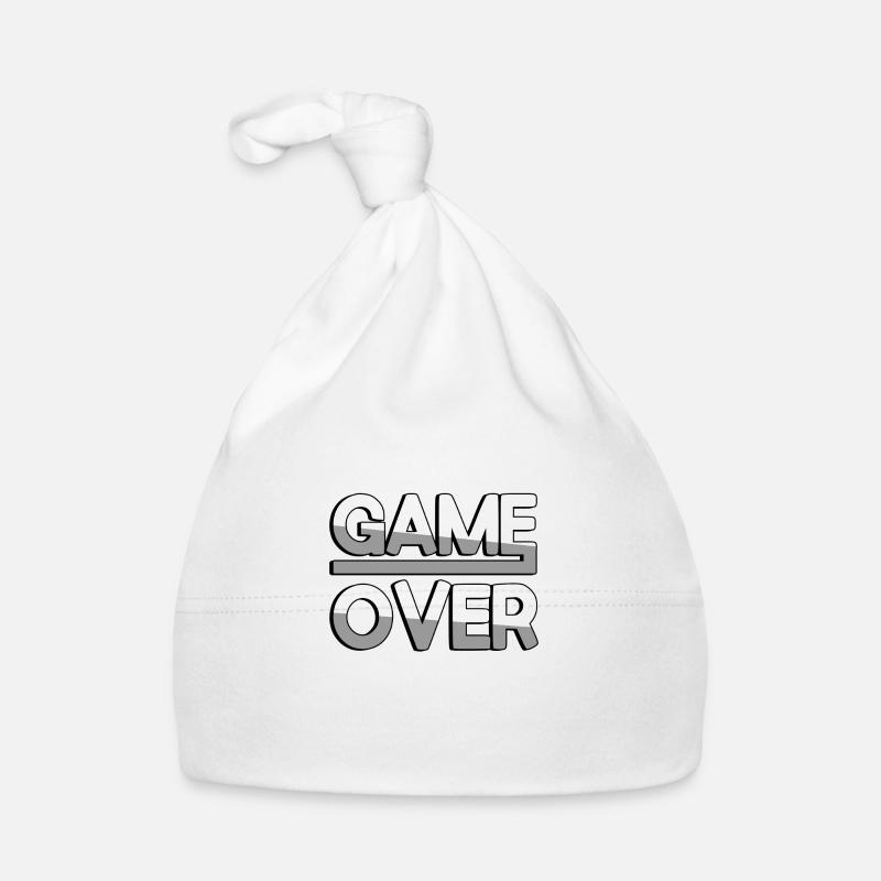 GAME OVER (Blanc) - Jeux Bonnet bio Bébé