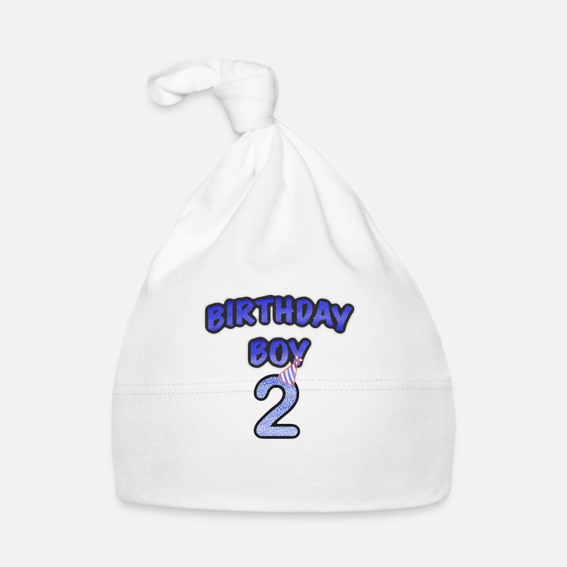 Birthday Boy 2 Years Baby Bio-Mütze