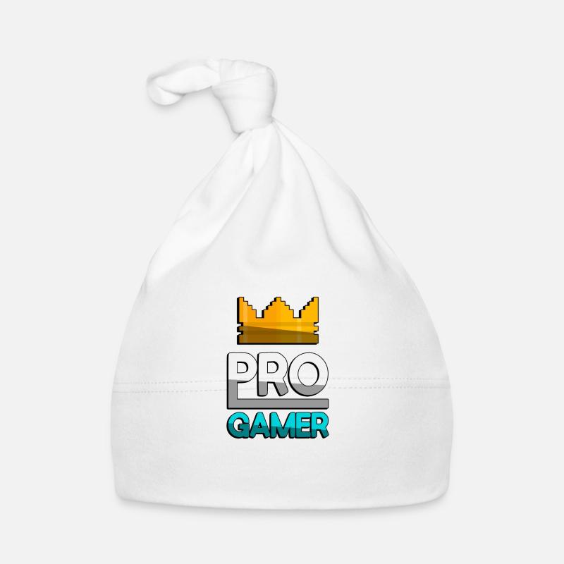 PRO GAMER (Türkis) + King Crown - Gaming Baby Bio-Mütze