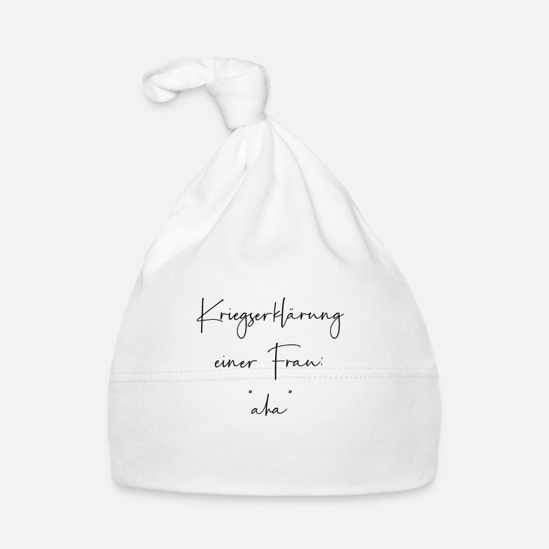 Kriegserklärung einer Frau aha Baby Bio-Mütze