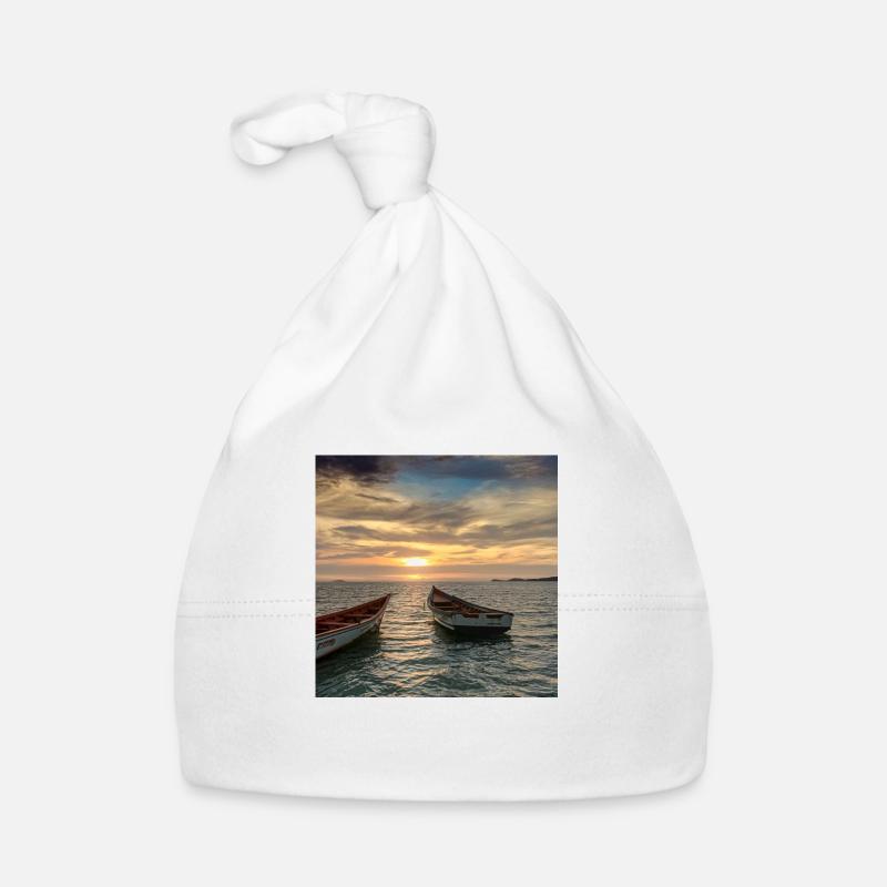 exotic sunset Organic Baby Cap