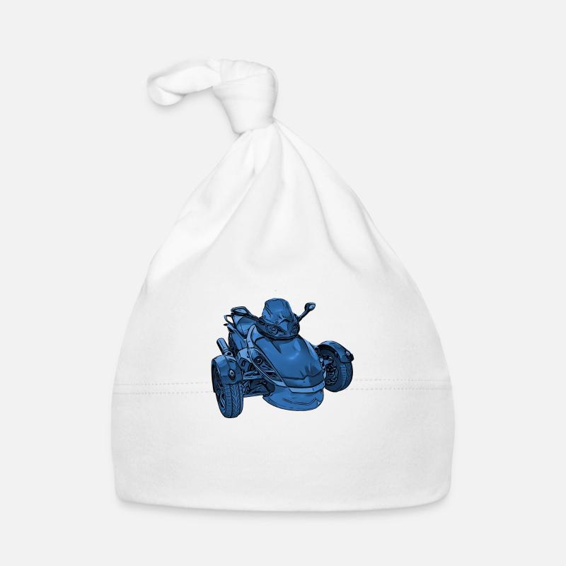 Trike Spyder blue Organic Baby Cap