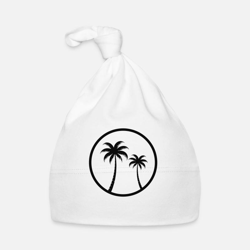 Palm trees Organic Baby Cap